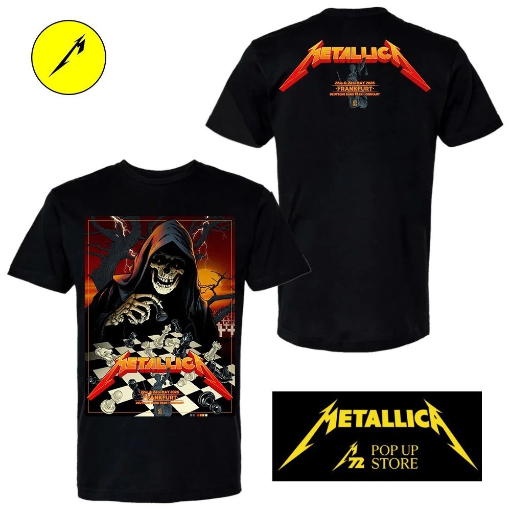 Metallica M72 Frankfurt 2026 T-Shirt – Deutsche Bank Park, Germany – May 22 and 24, 2026