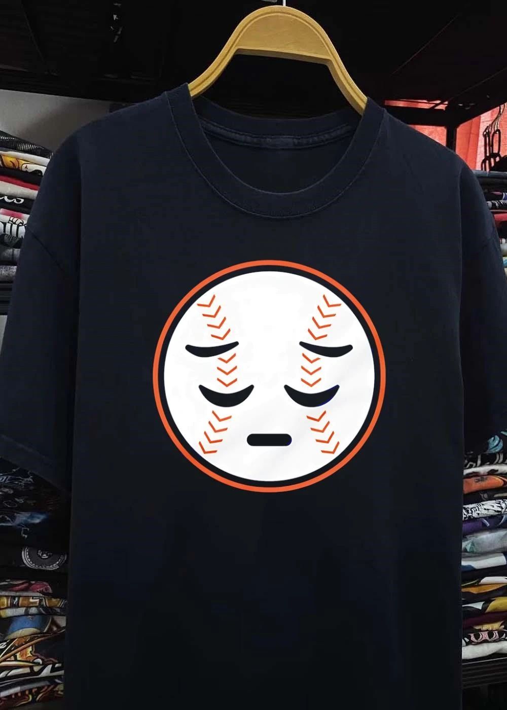 Sad Baseball Face New York Mets T-Shirt