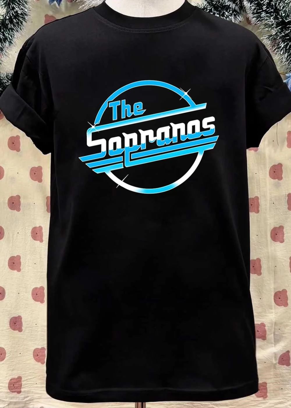 The Sopranos Retro Blue Sparkle Logo Shirt