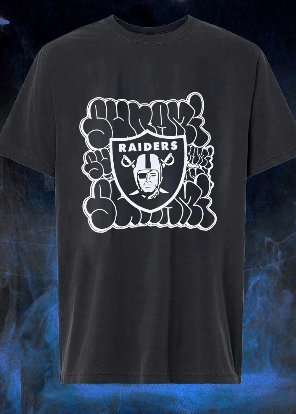 Suavecito Raiders Graffiti Bubble Shield Logo Shirt