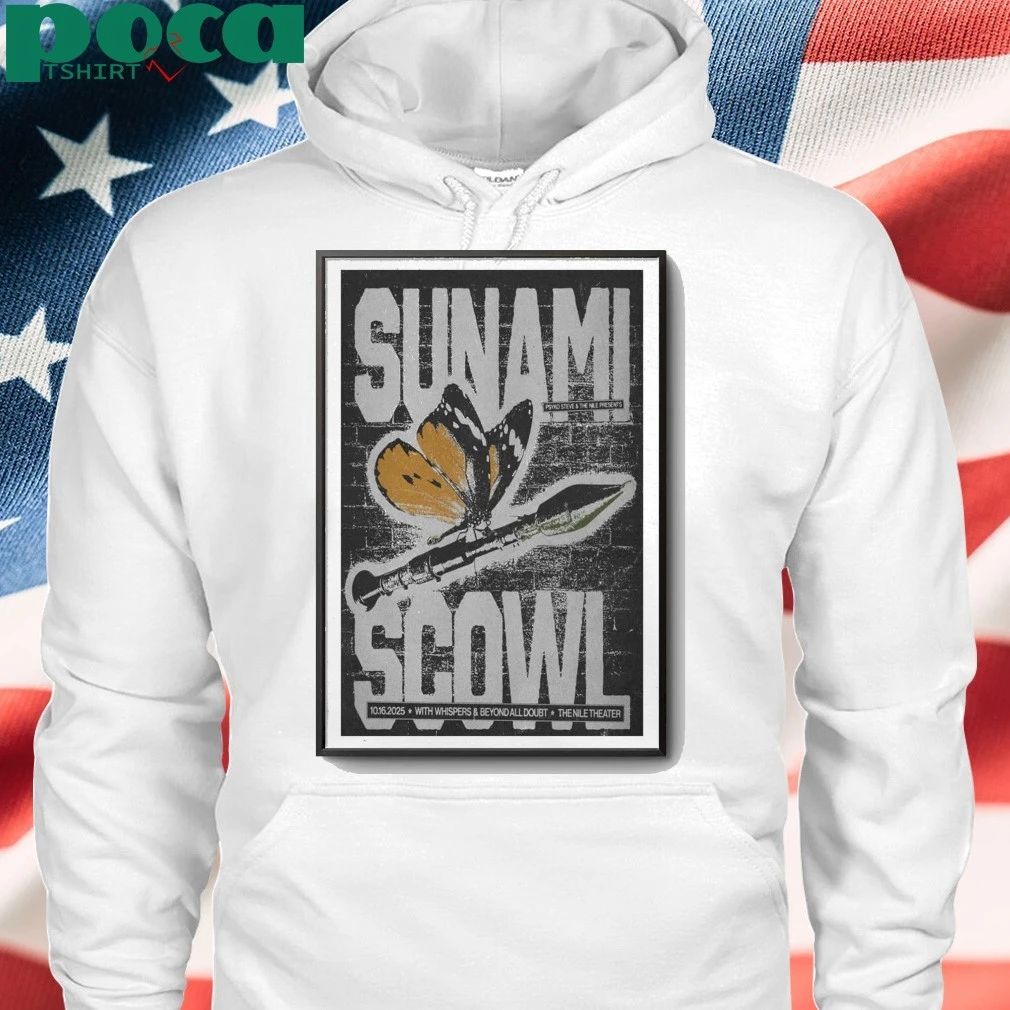 Oct 16 2025 Sunami with Scowl Nile Theater – Mesa in Mesa, AZ Poster shirt