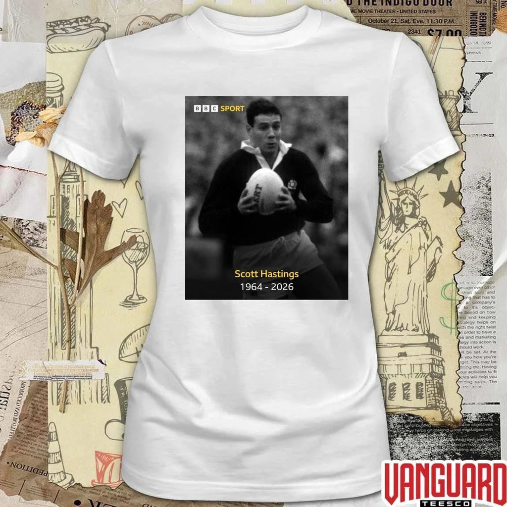 Scott Hastings 1964 – 2026 BBC Sport Scotland Poster t-shirt
