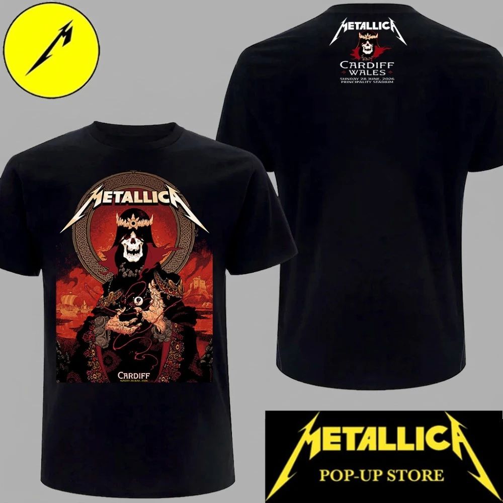 Metallica Principality Stadium 28 June 2026 Celtic Skull King Exclusive T-Shirt