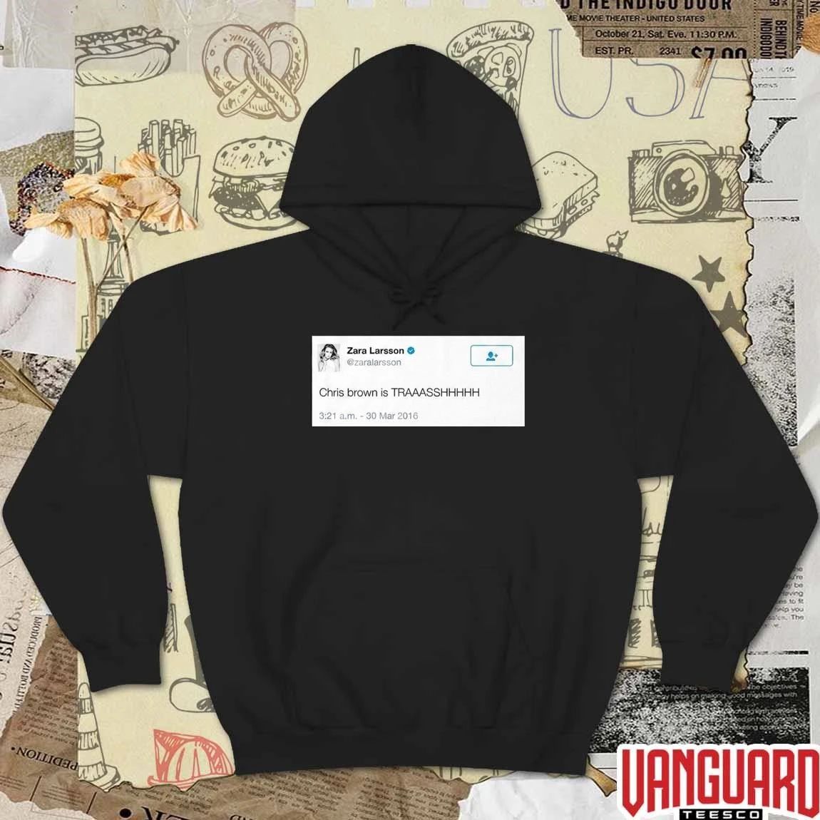 Zara Larsson Tweet Chris Brown Is Trash t-shirt