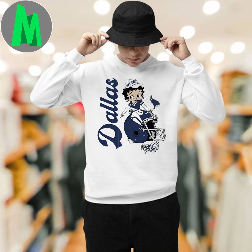 Betty boop cheerleader dallas cowboys shirt