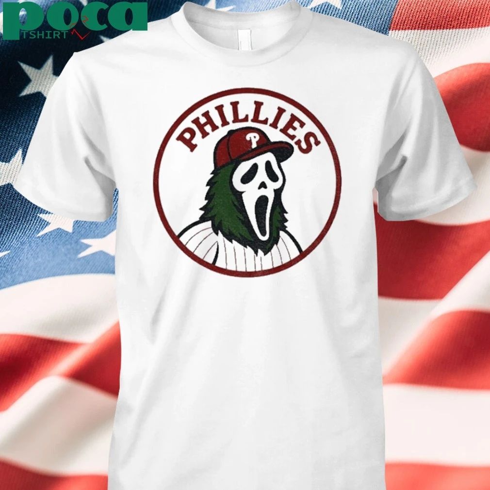 Ghostface Philadelphia Phillies Mlb Baseball 2025 Shirt
