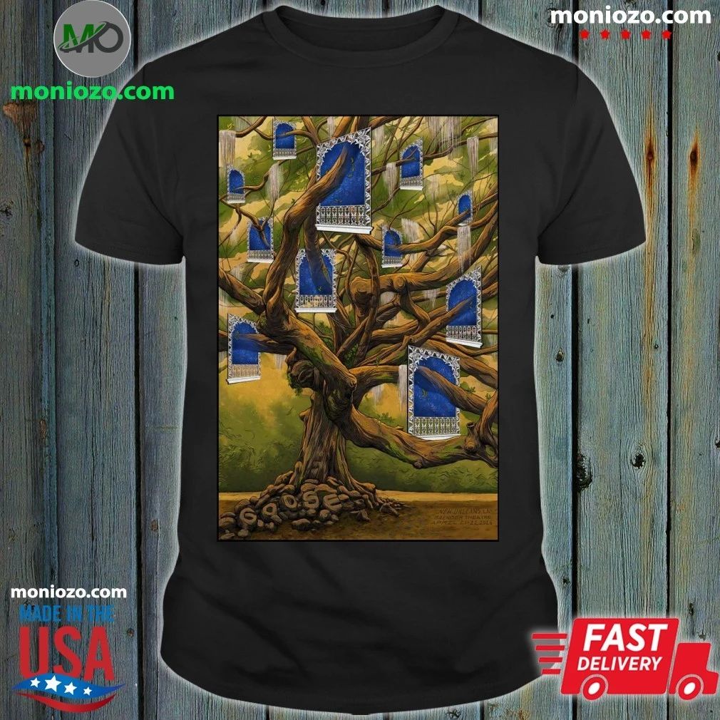 Original 4 21-22 2026 Goose Saenger Theatre, New Orleans Poster Shirt