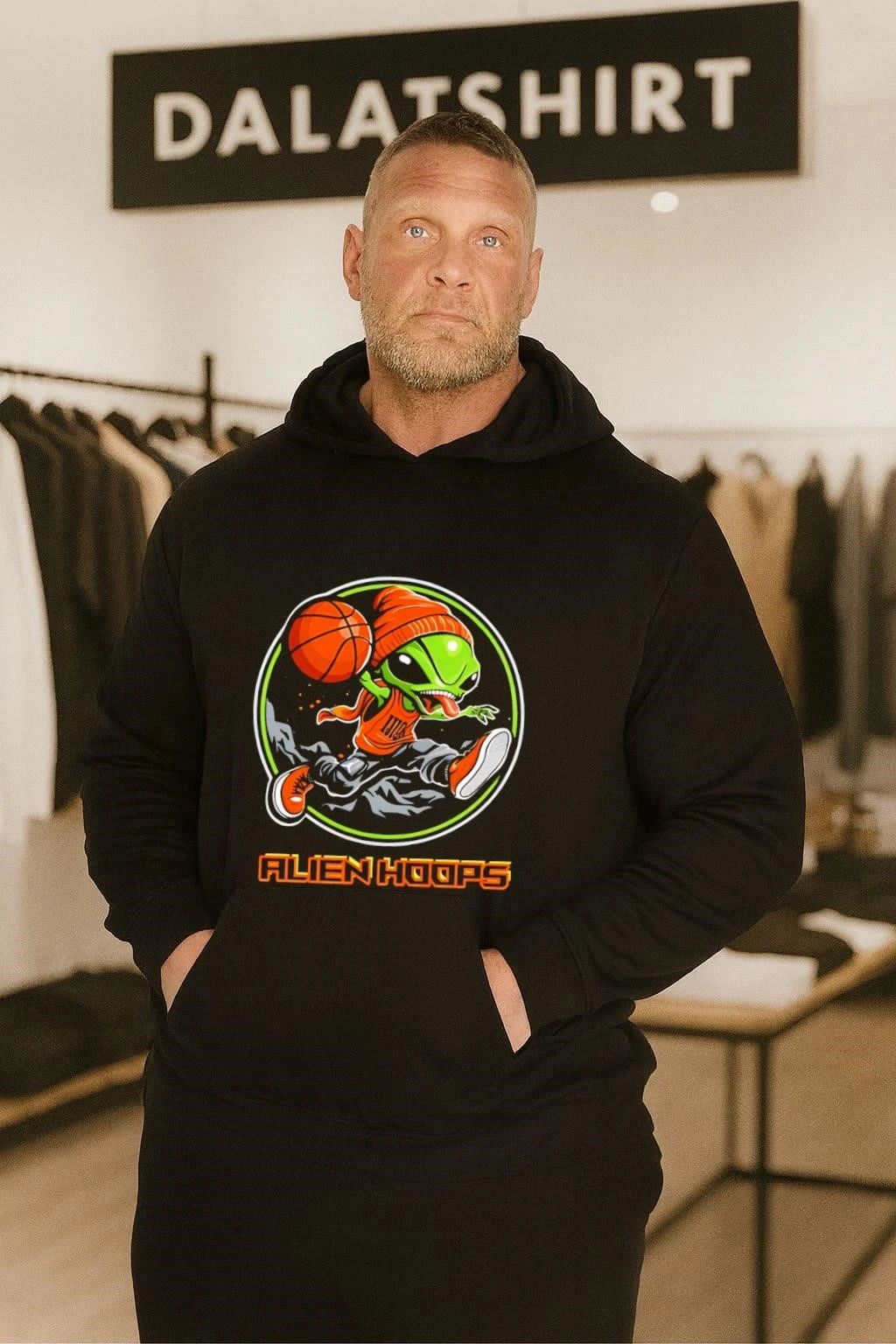 Alien Hoops Basketball Alien shirt