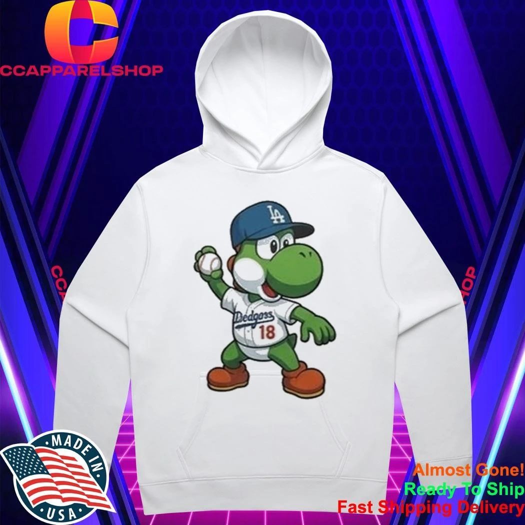Los Angeles Dodgers Yoshi Baseball Egg Shirt