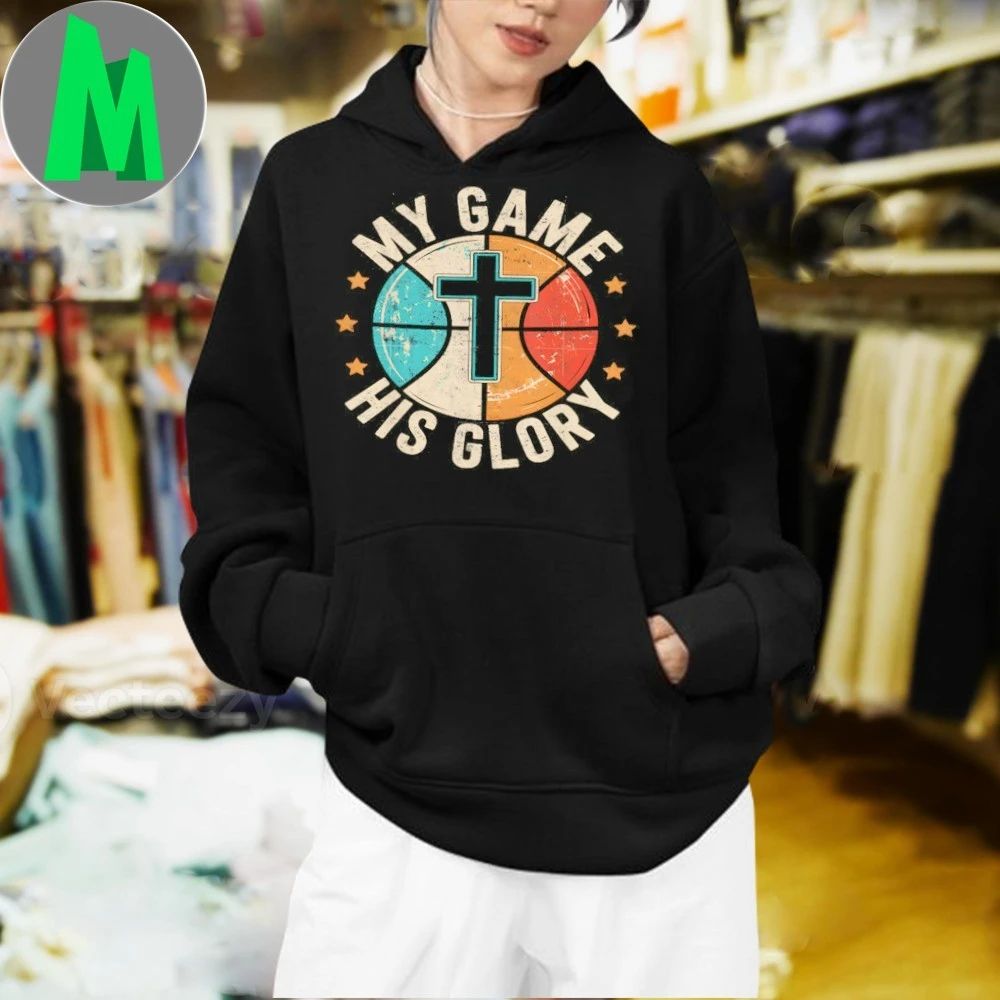 My Game His Glory Jesus Christ Christian Basketball Player Shirt