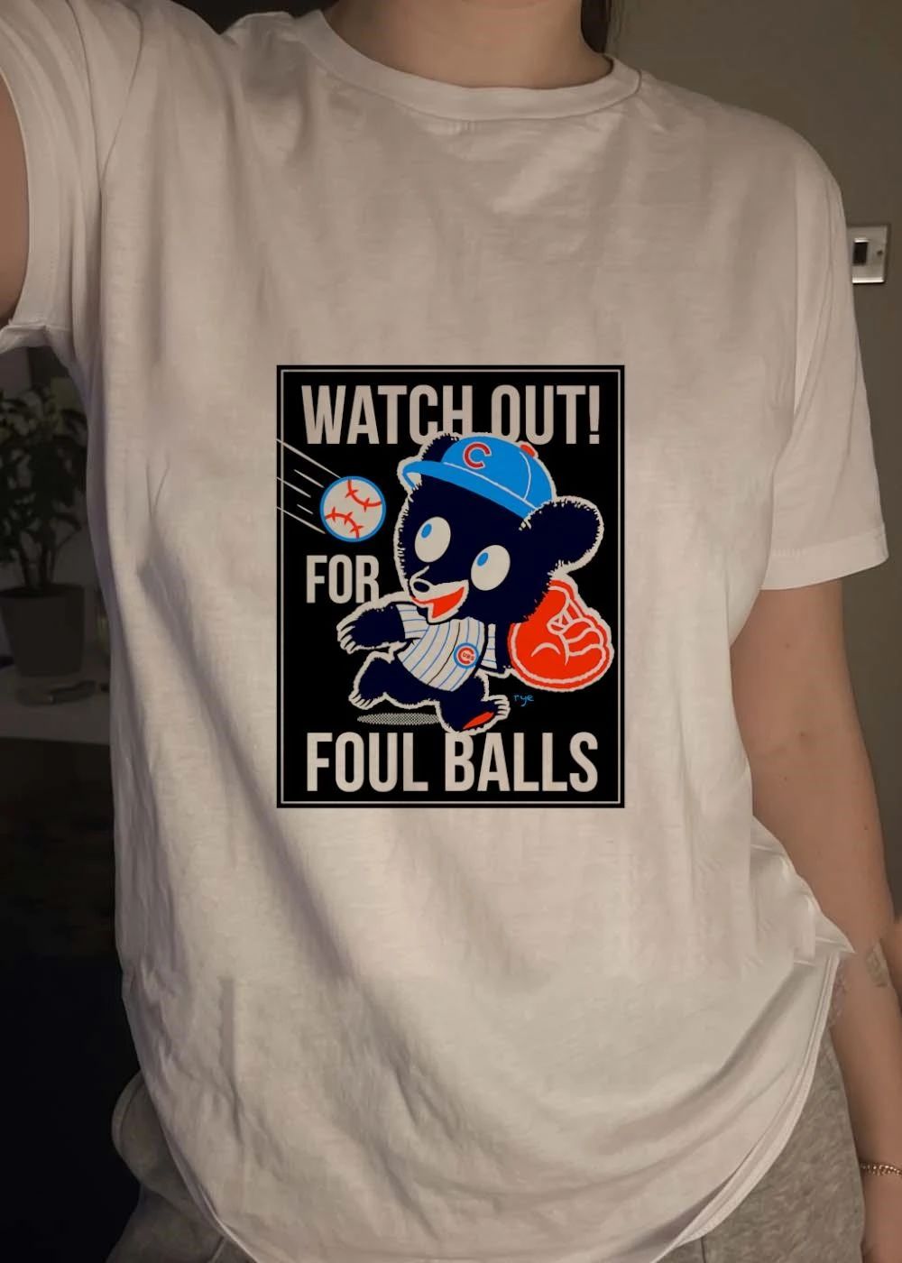 Clark the Cub Chicago Cubs MLB Watch out for Foul Balls shirt