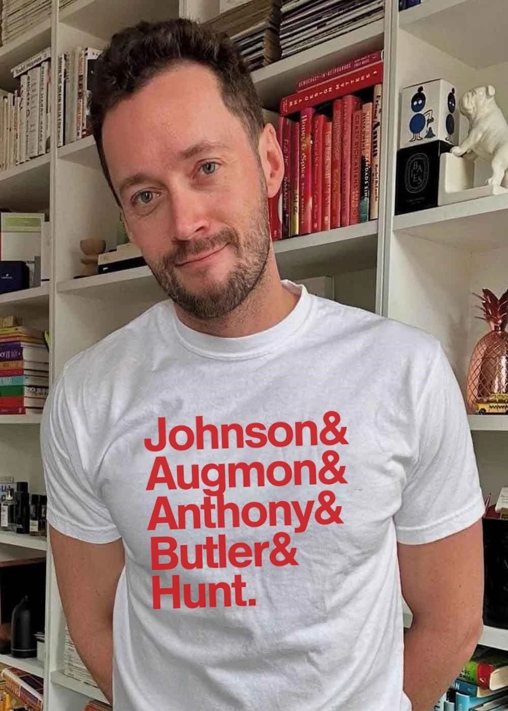 NBA Johnson & Augmon & Anthony & Butler & Hunt Team Shirt