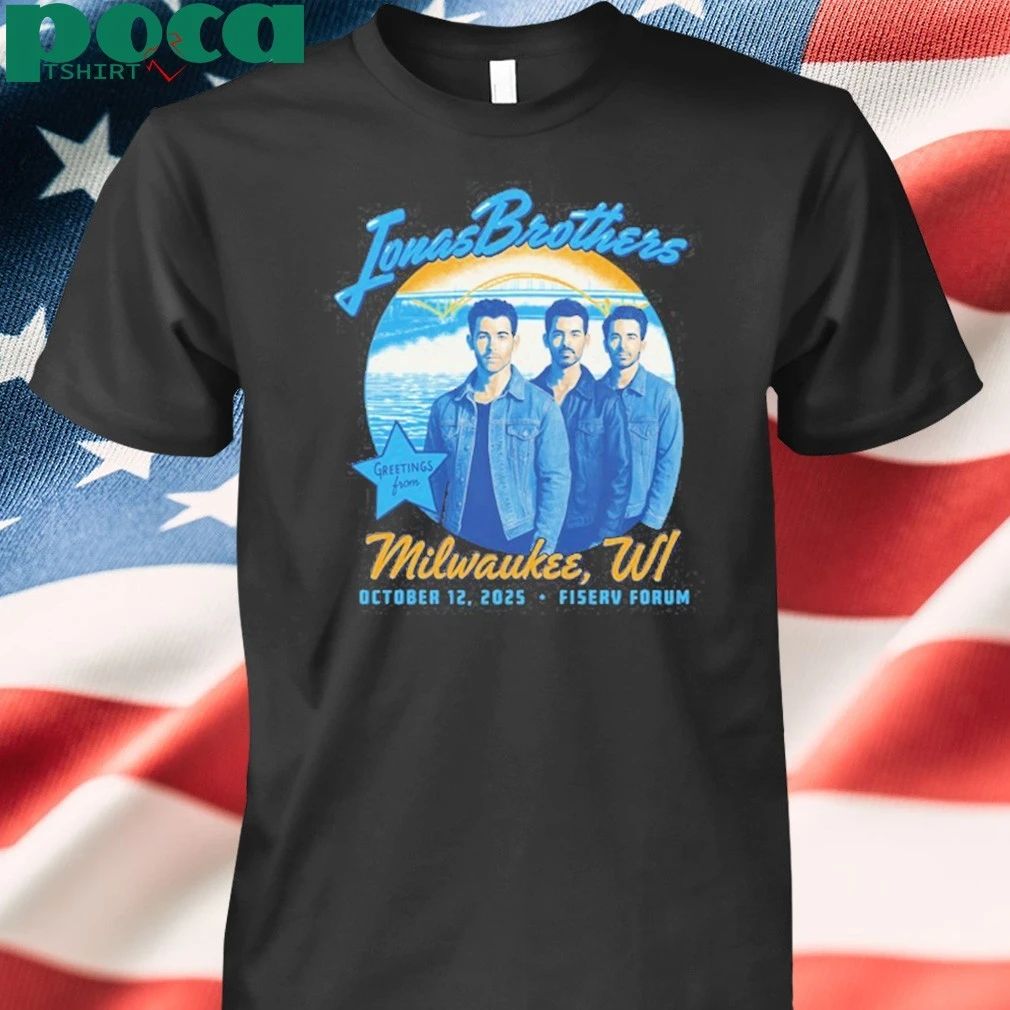 Milwaukee, WI Jonas Brothers Oct 12 2025 Fiserv Forum Shirt