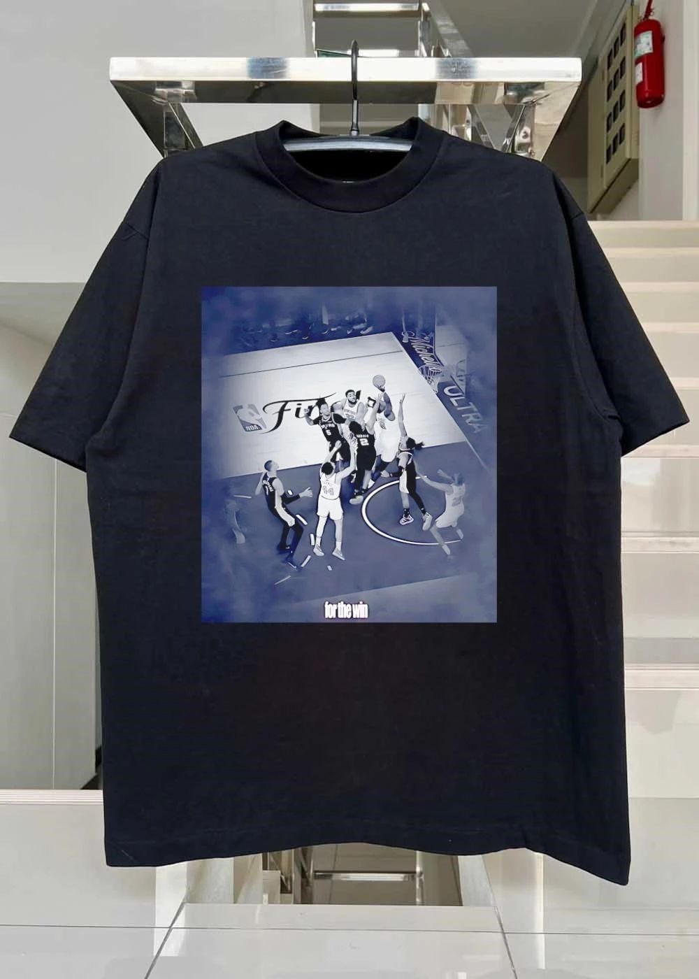 For The Win NBA Finals Basketball Game Players Action T-Shirt