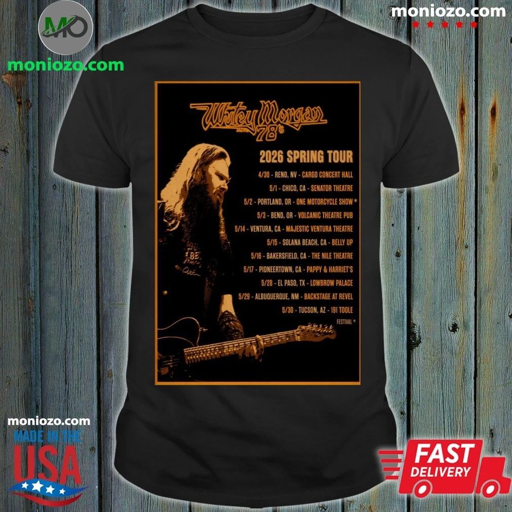 Whitey Morgan Spring 2026 Shoes Poster Shirt – Best Gift for Music Fans