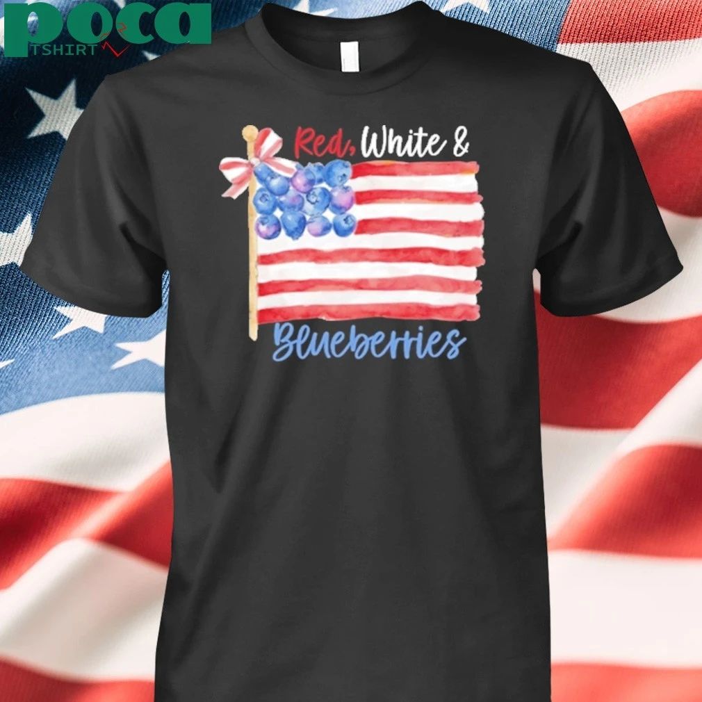 Red White And Blueberries Charlie Kirk Memorial Freedom Shirt