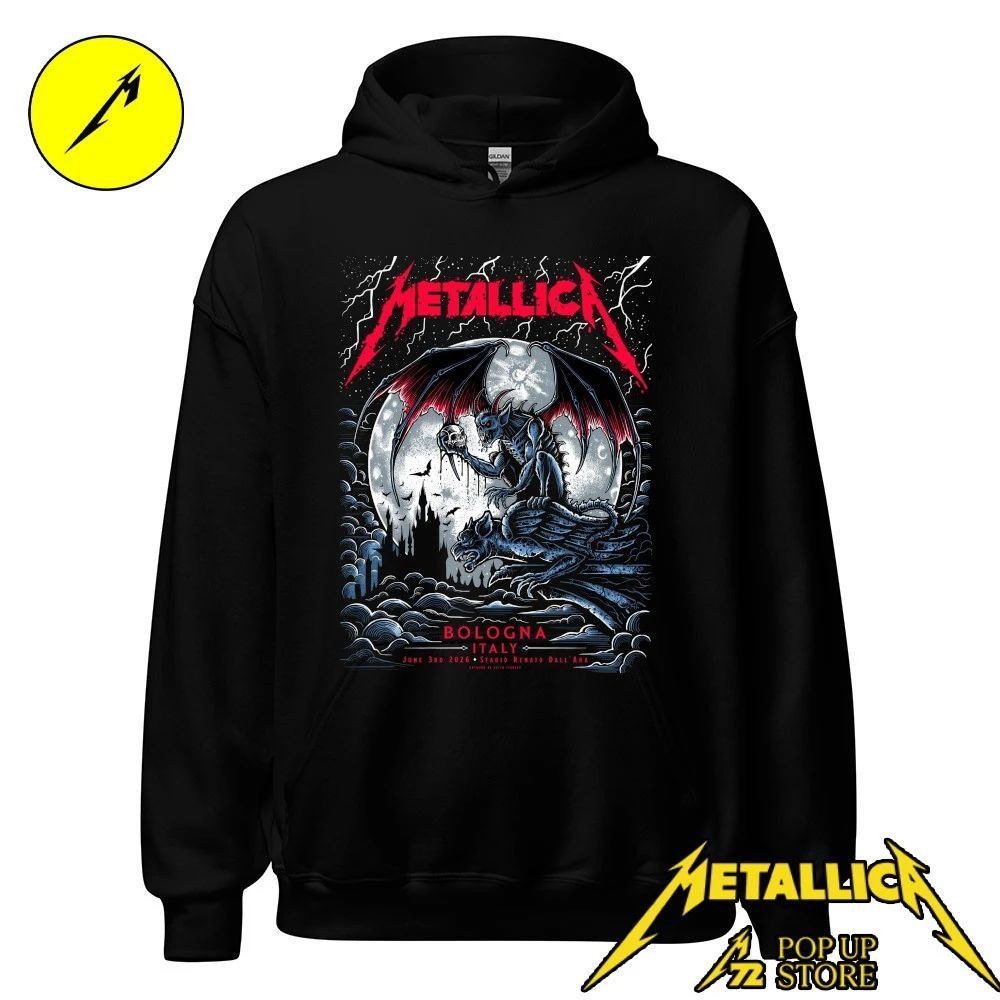 Metallica Bologna 2026 Pop-Up Store Exclusive T-Shirt – Artwork By Keith Stanley