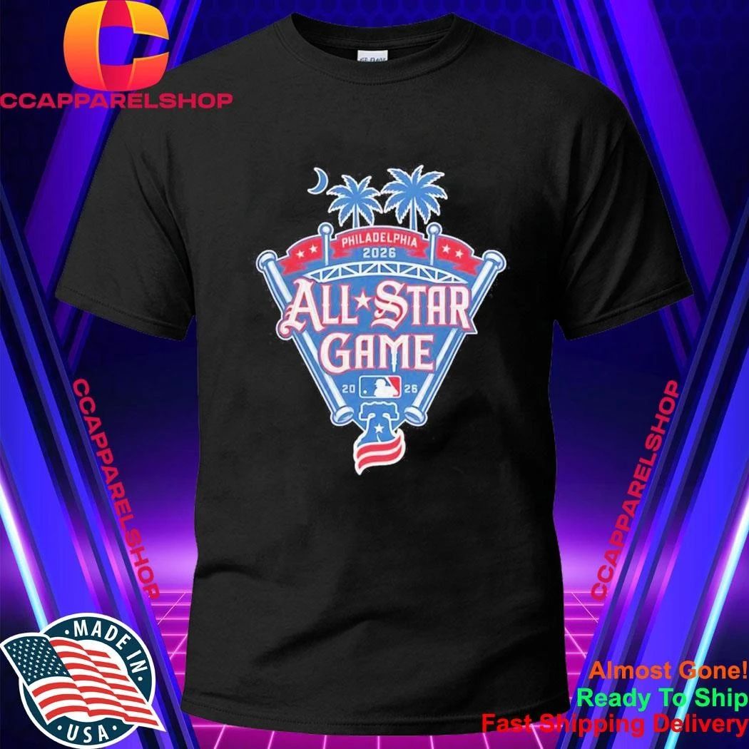 Philadelphia 2026 All Star Game MLB Baseball Liberty Bell Palm Trees Event Shirt