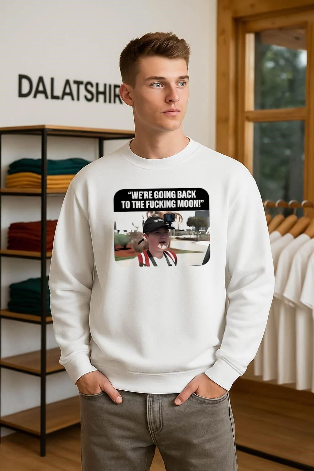 Funny We’re Going Back To The Moon NASA Meme shirt
