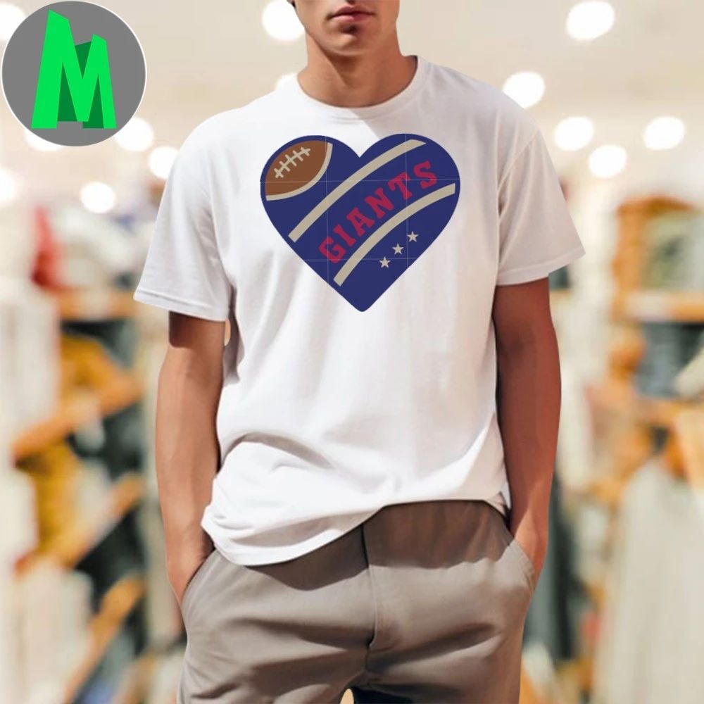 Giants rugby heart shirt