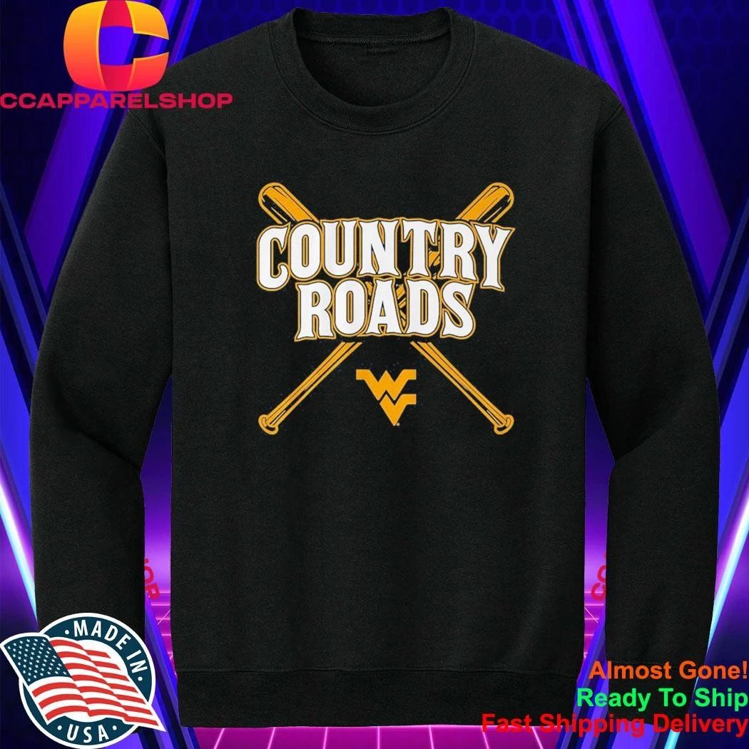 West Virginia Baseball Country Roads Shirt