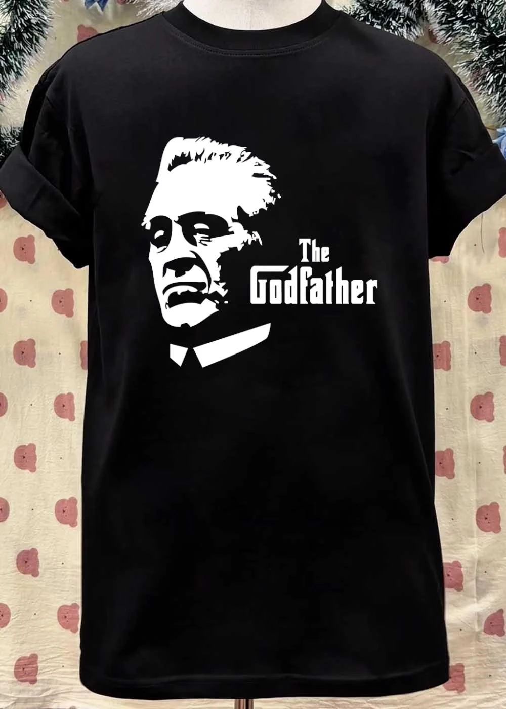 The Godfather Silhouette Black and White Graphic T-Shirt