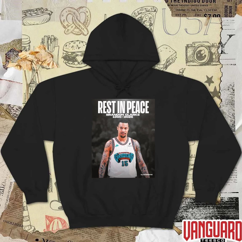 Rest In Peace Brandon Clarke 1996 – 2026 ClutchPoints Poster t-shirt