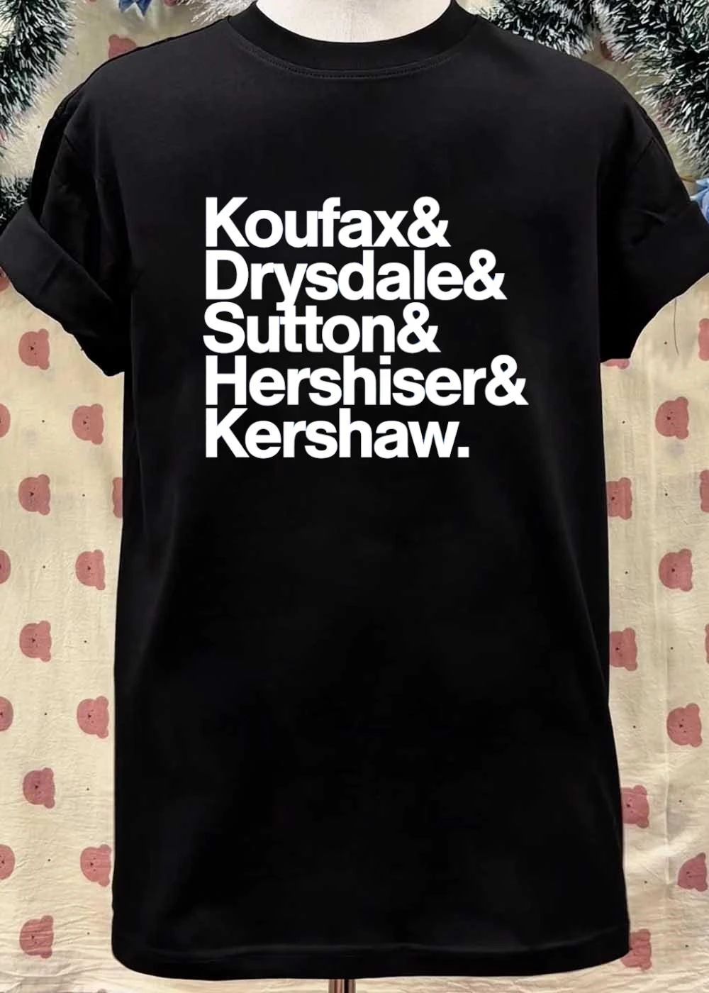Los Angeles Dodgers Fan Apparel Koufax Drysdale Sutton Hershiser Kershaw Shirt