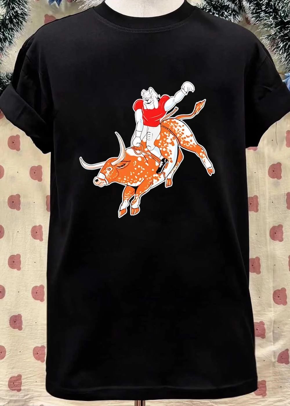 Georgia Bulldogs riding Texas Longhorns horns down shirt