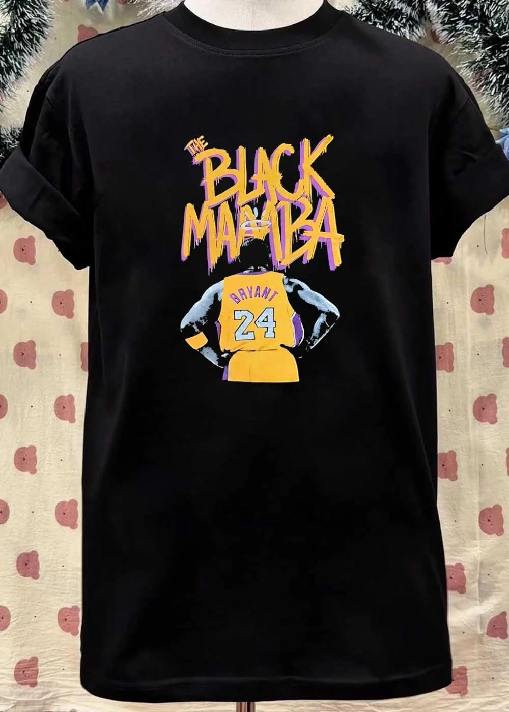 Kobe Bryant Tribute Back View The Black Mamba 24 Los Angeles Lakers T-Shirt