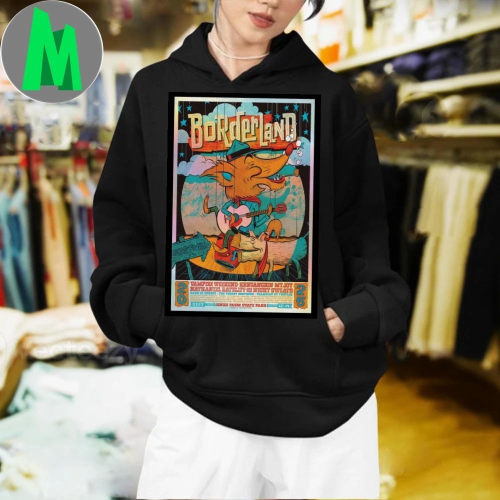 2025 E. Aurora New York Borderland Festival Poster Foil Shirt