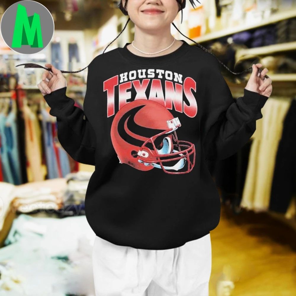 Original Houston Texans Gradient Helmet Hot Shirt