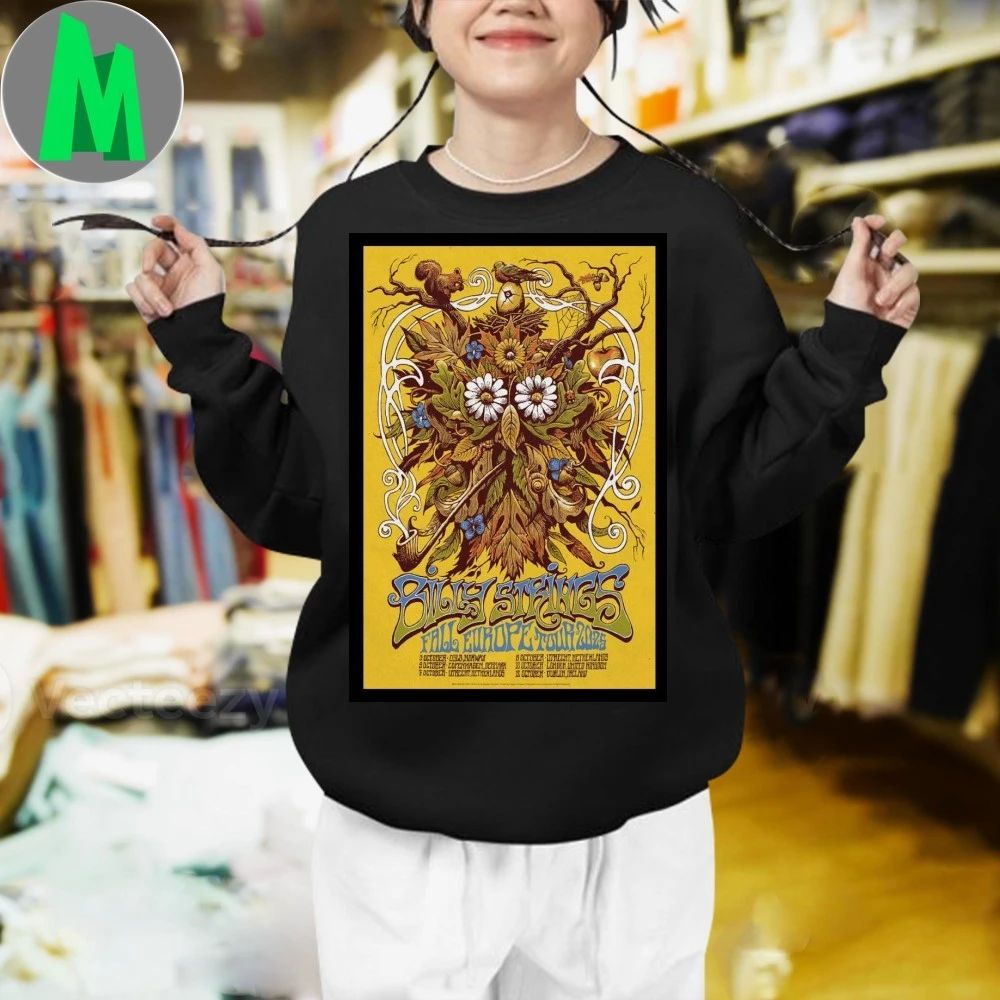 Billy Strings Fall Europe Tour 2025 Poster Shirt