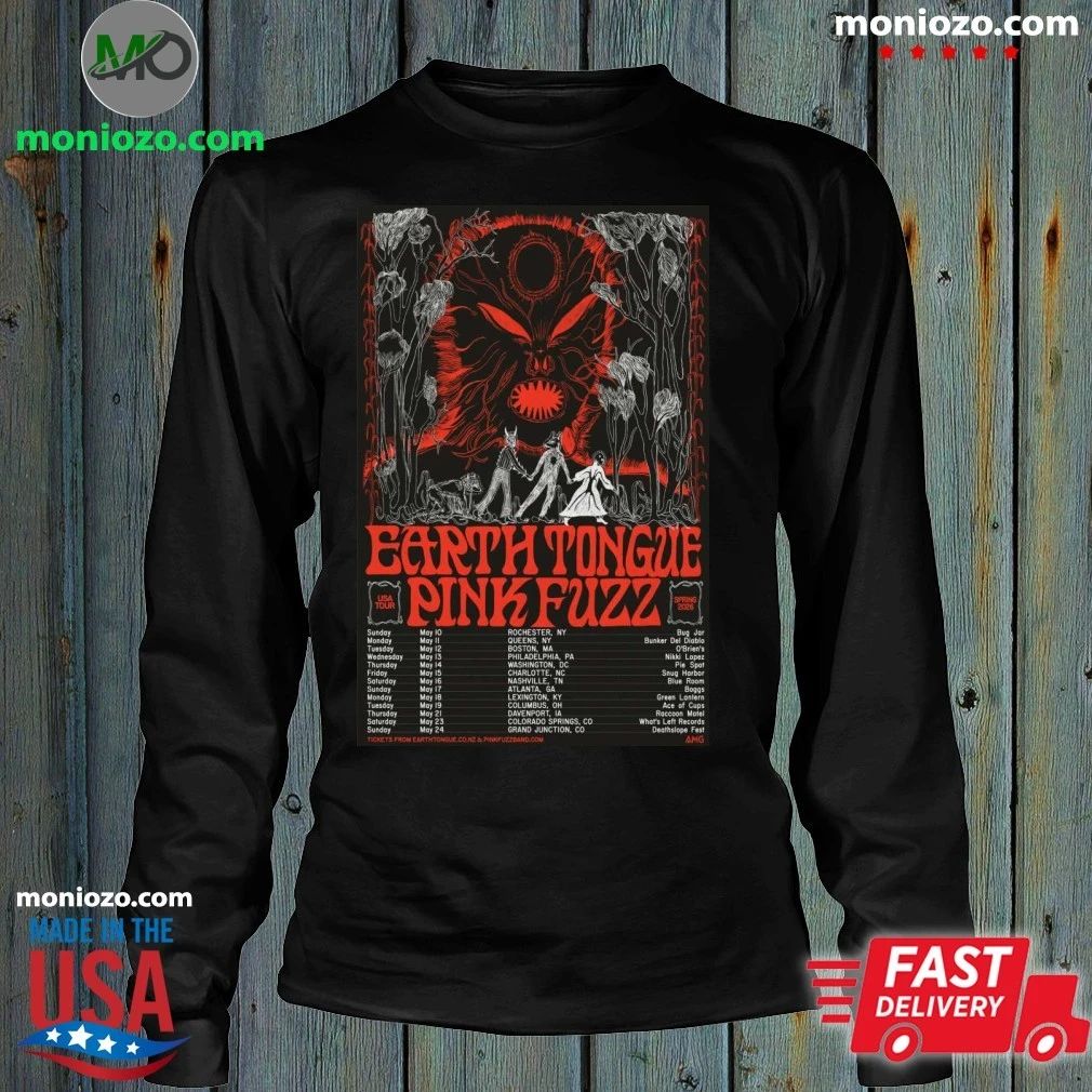 Earth Tongue USA Tour 2026 Poster Shirt