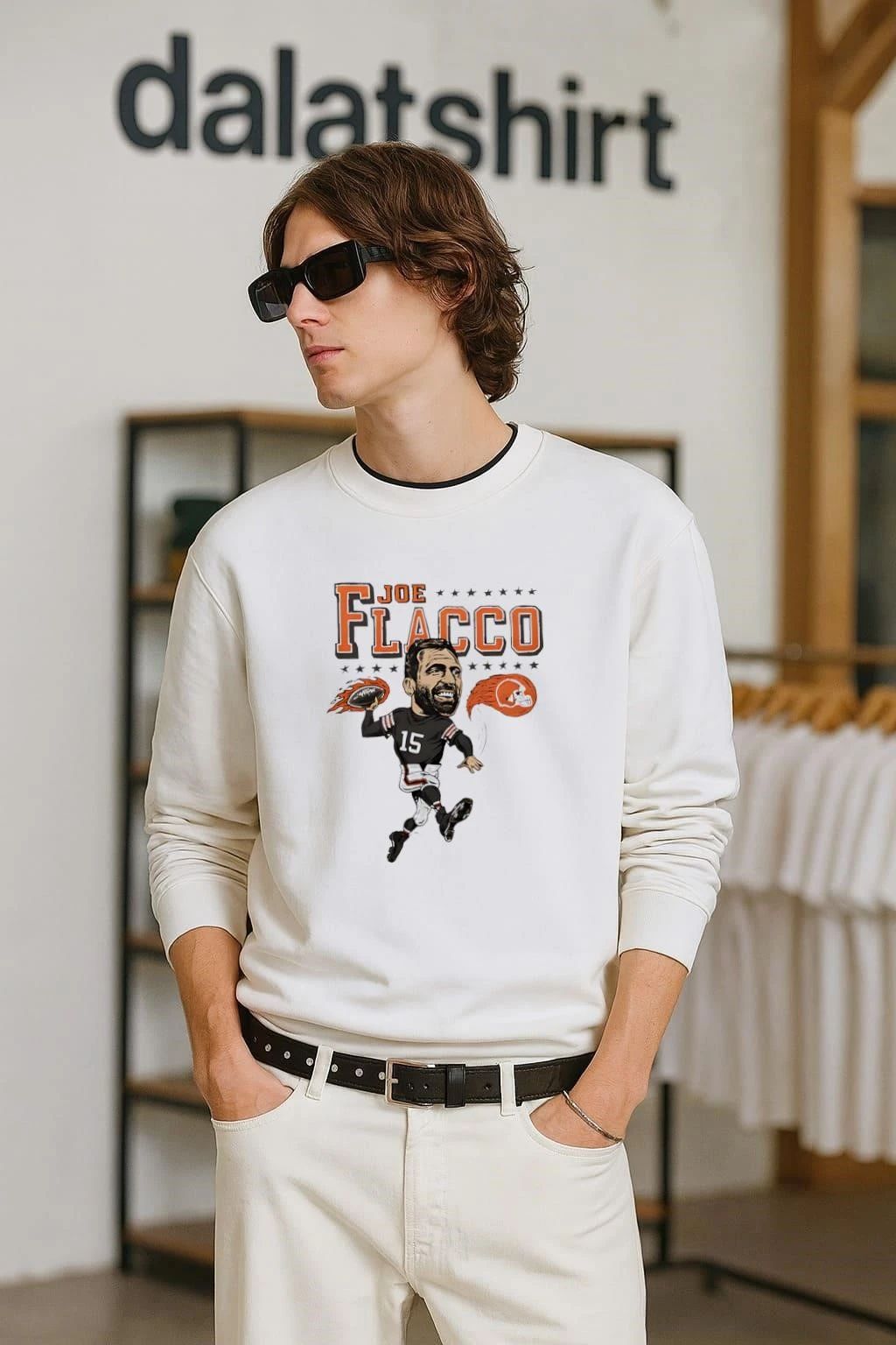 Cleveland Browns Joe Flacco funny cartoon shirt