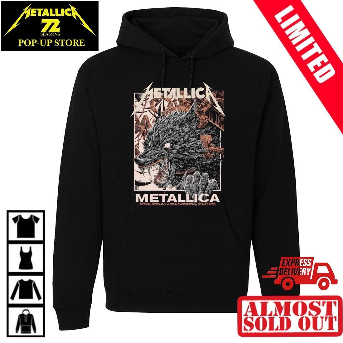 Collin Estrada Metallica Berlin 2026 Shirt – Official M72 Pop-Up Shop – Olympiastadion 30. Mai Limited
