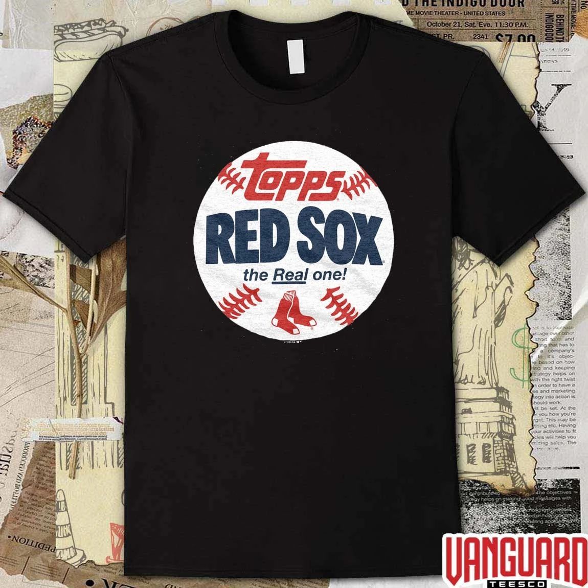 Boston Red Sox MLB 2026 x Topps Baseball The Real One t-shirt