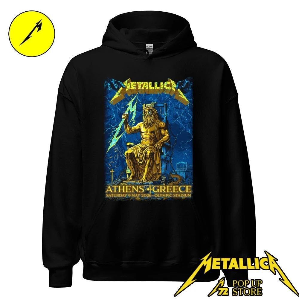 Metallica M72 Athens Pop-Up Shop Greece At Olympic Stadium May 9, 2026 By Revolverdart Shirt