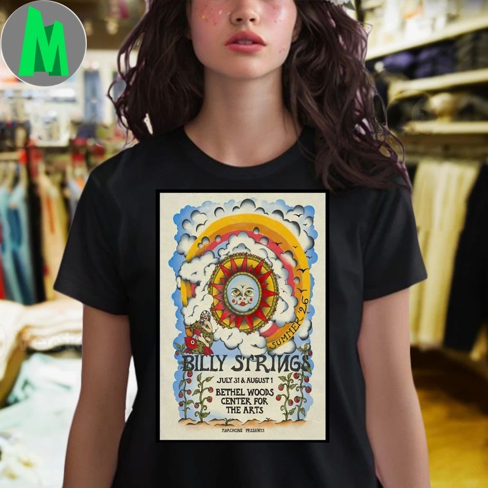 Billy Strings Bethel Woods Center For The Arts Bethel Ny Jul 31-aug 1 2026 Poster Shirt