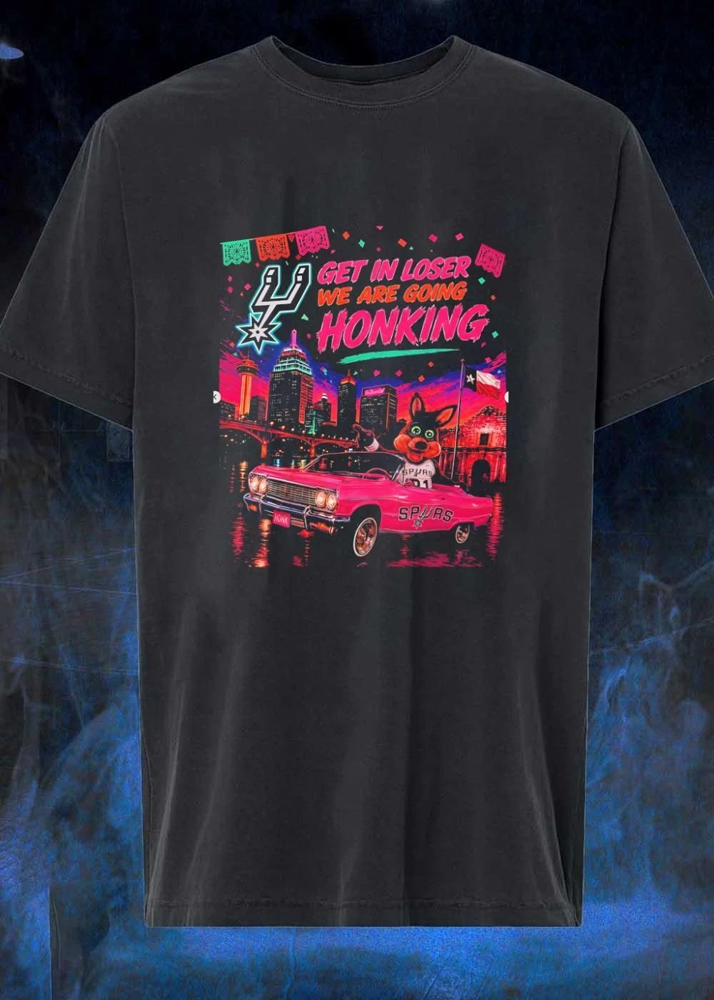 The Coyote San Antonio Spurs Get in Loser We Are Going Honking T-Shirt