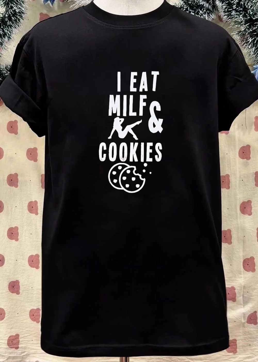 I Eat MILF & Cookies Reclining Woman Shirt