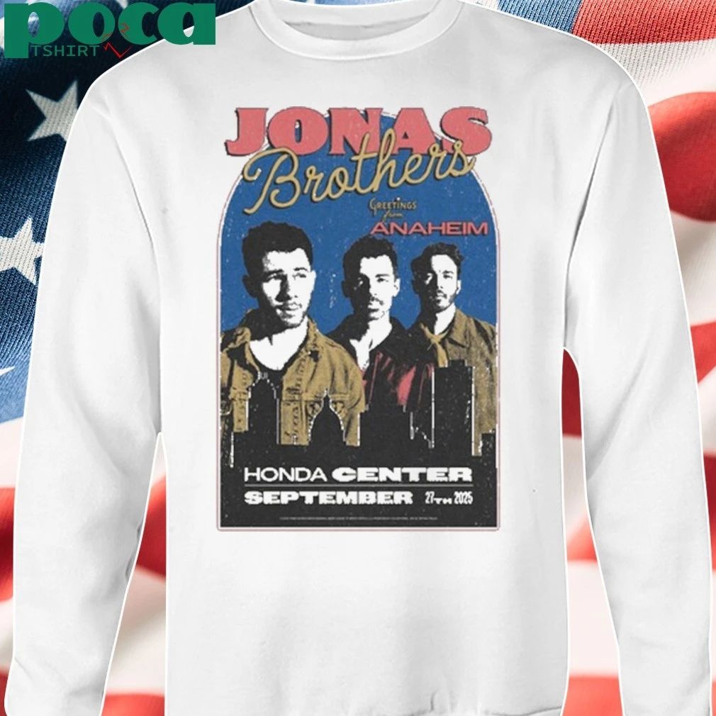 Jonas Brothers Sept 27 2025 Honda Center Anaheim, CA shirt