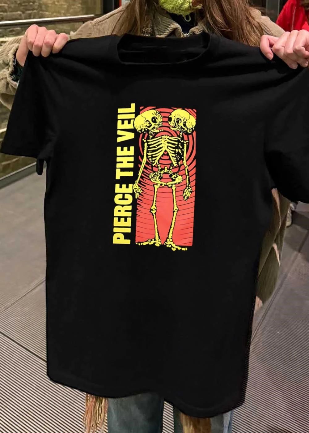 Pierce The Veil Two-Headed Skeleton Red Target 2026 Merch Shirt