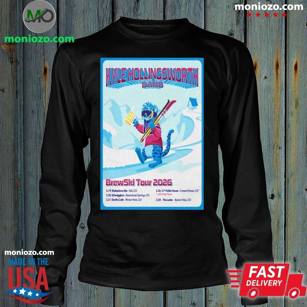 Kyle HollingsWorth Band Brewski 2026 Tour Poster Shirt
