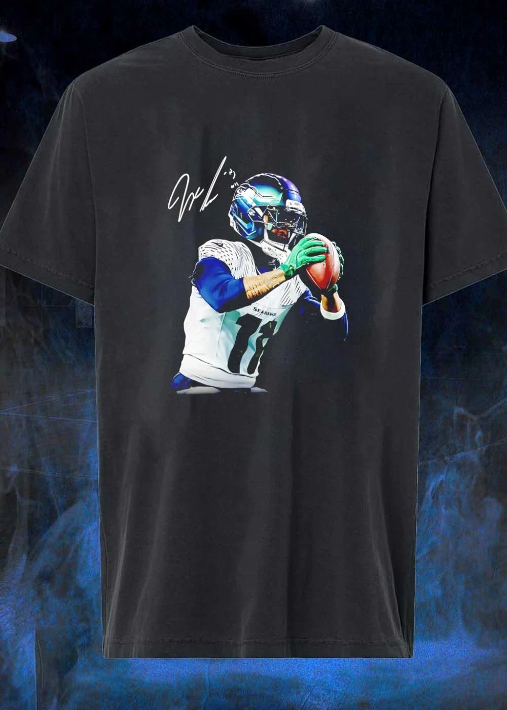 Jaxon Smith-Njigba Catching Football Seahawks T-Shirt