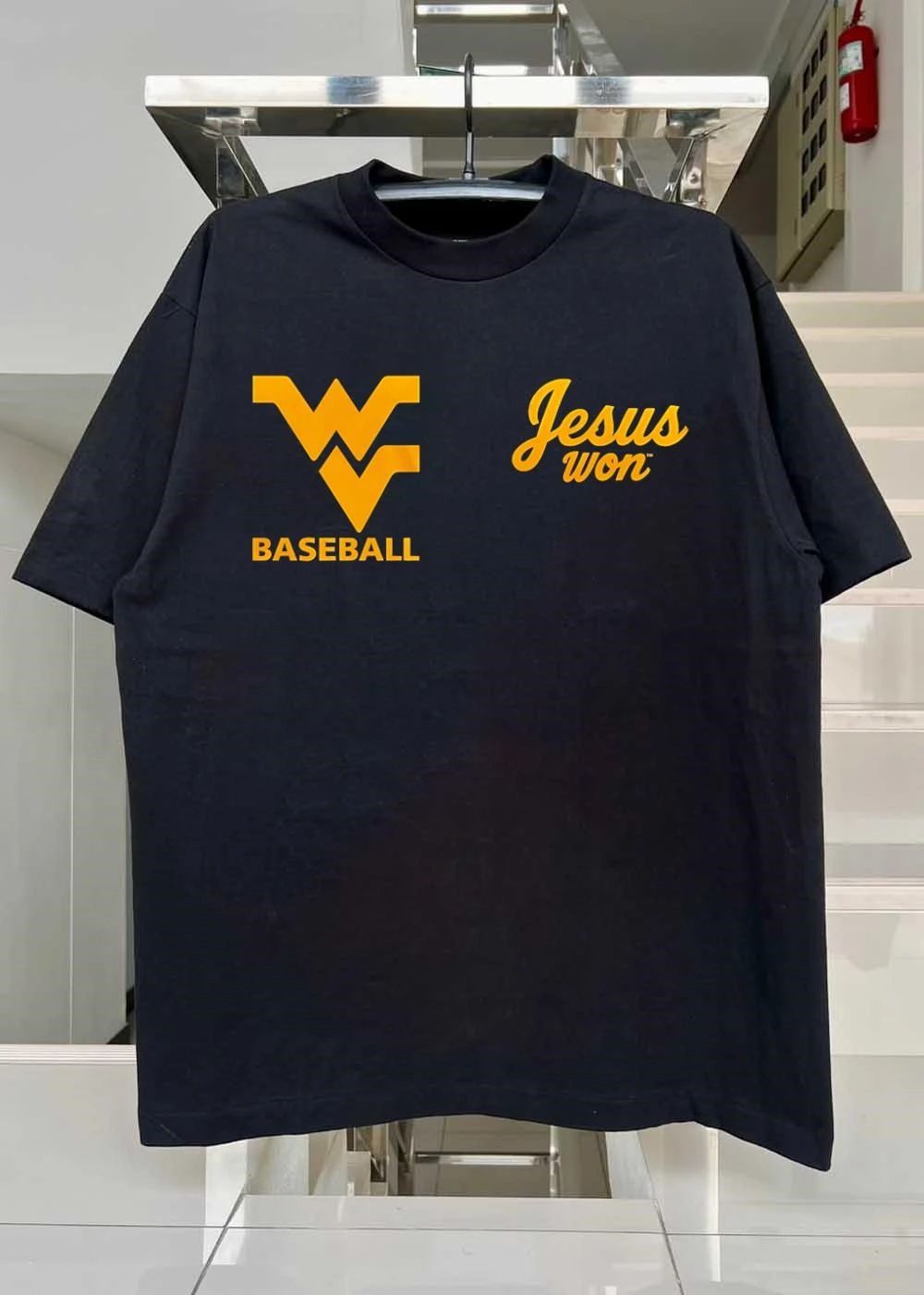 Jesus Won WV Baseball T-Shirt