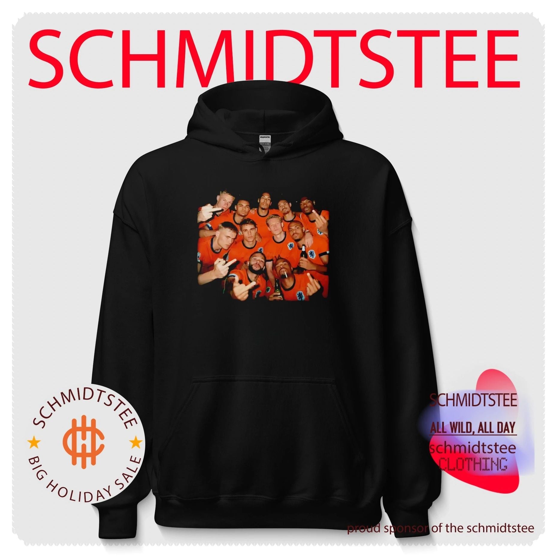 Netherlands National Football Team Players middle finger shirt