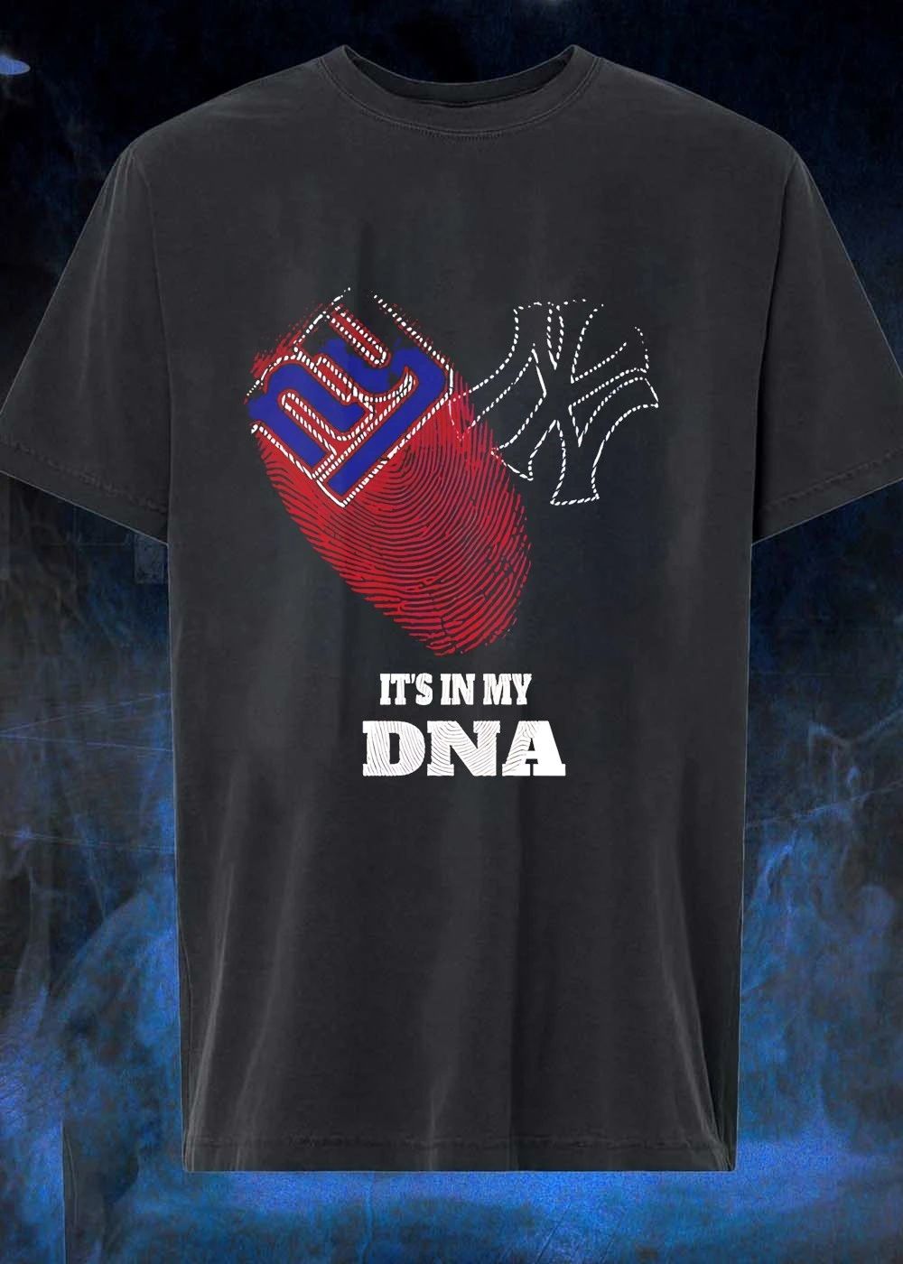 Giants Yankees Heart Shirt It Is in My DNA New York Football Baseball T-Shirt