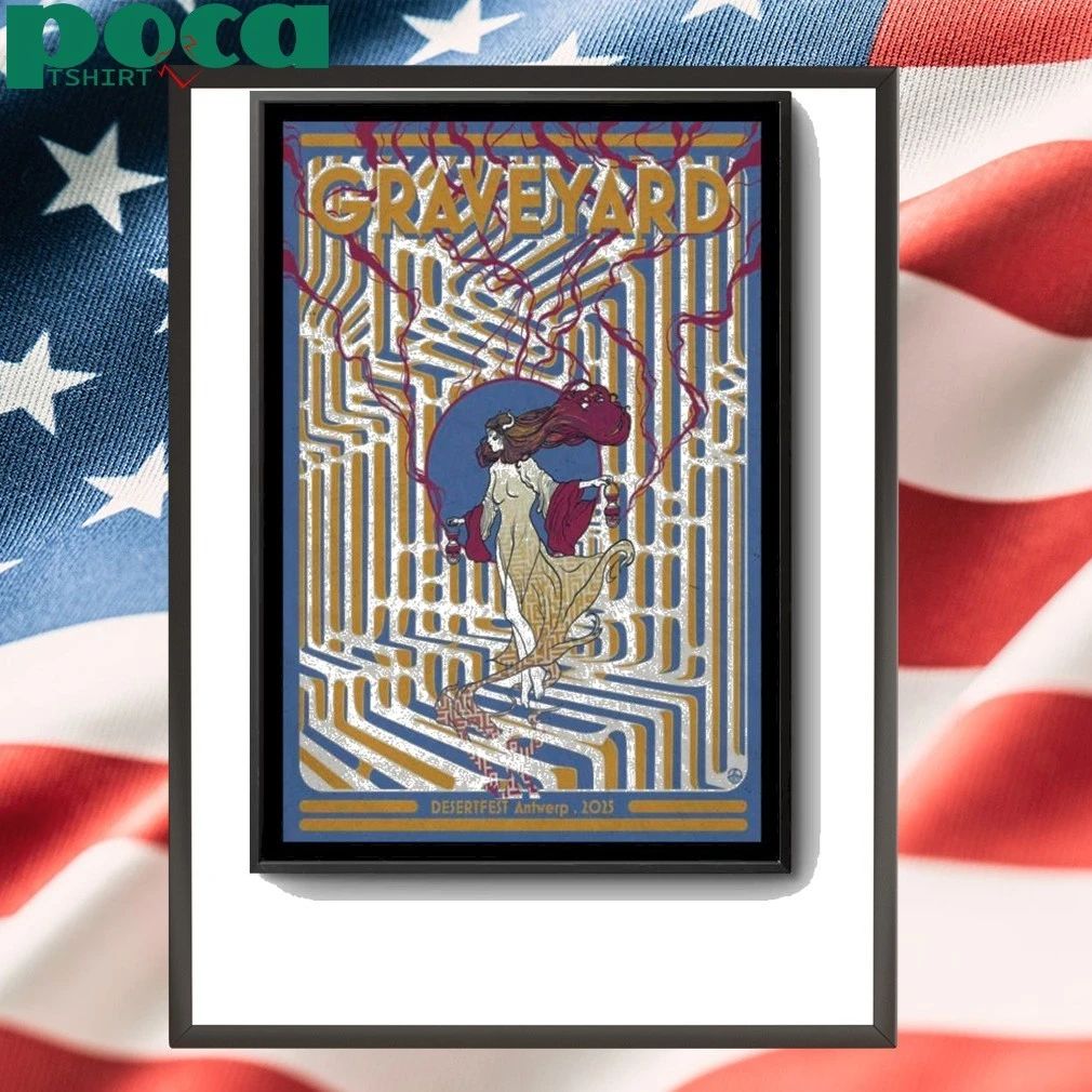 Graveyard Desertfest Antwerp Show Poster shirt