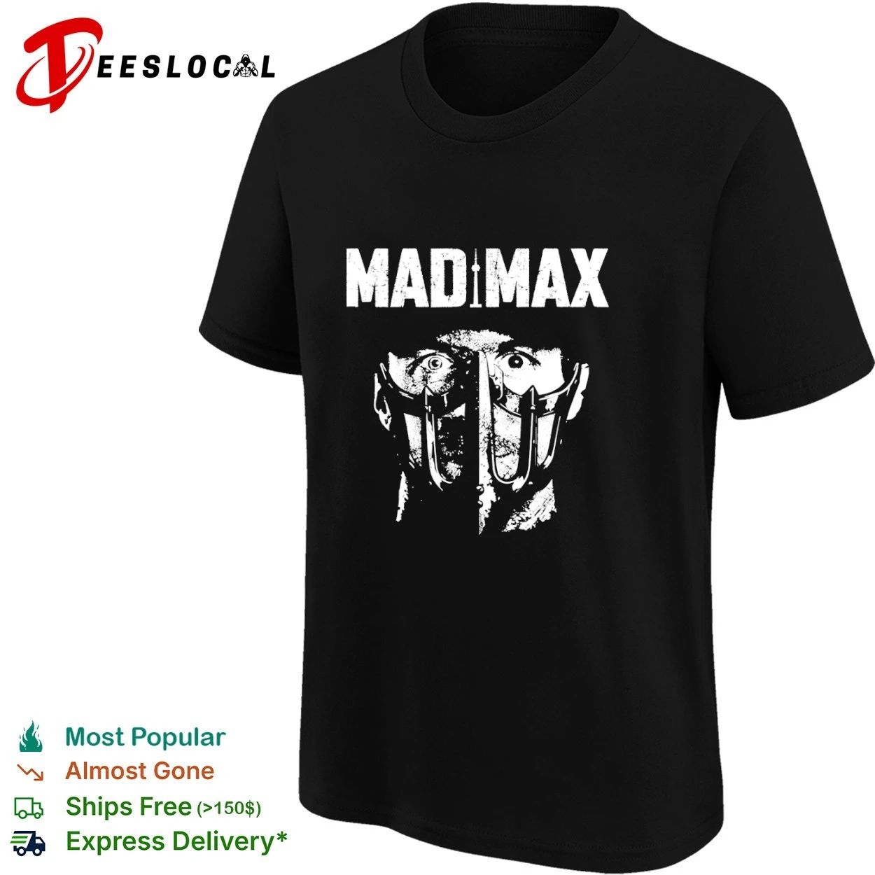Mad Max Tom Hardy Mask Fury Road Post-Apocalyptic T-shirt